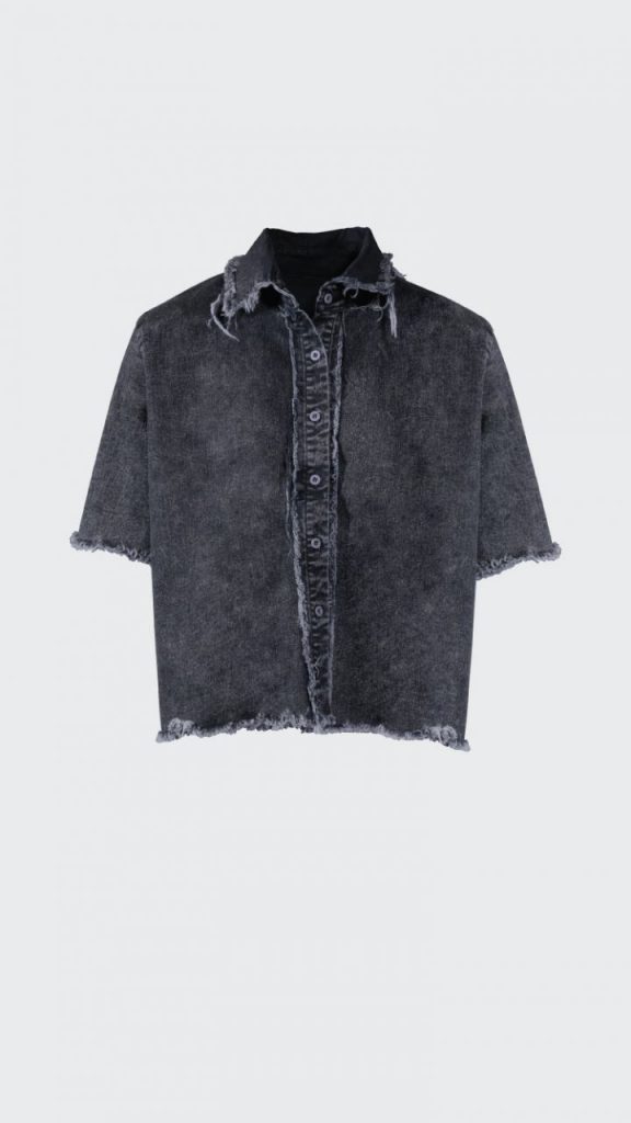 black distressed shirt