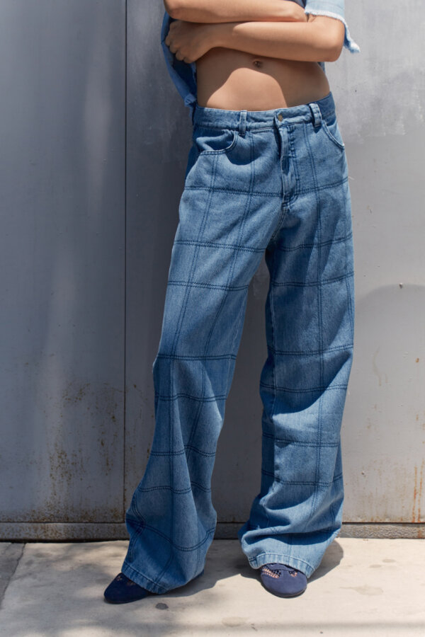 Grid Jeans